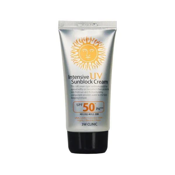 3w clinic intensive Uv sunblock cream spf50 Pa+++